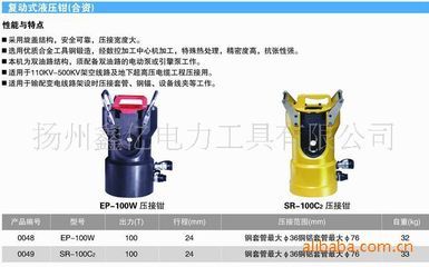供應分離式液壓鉗 提升電力作業效率的可靠之選